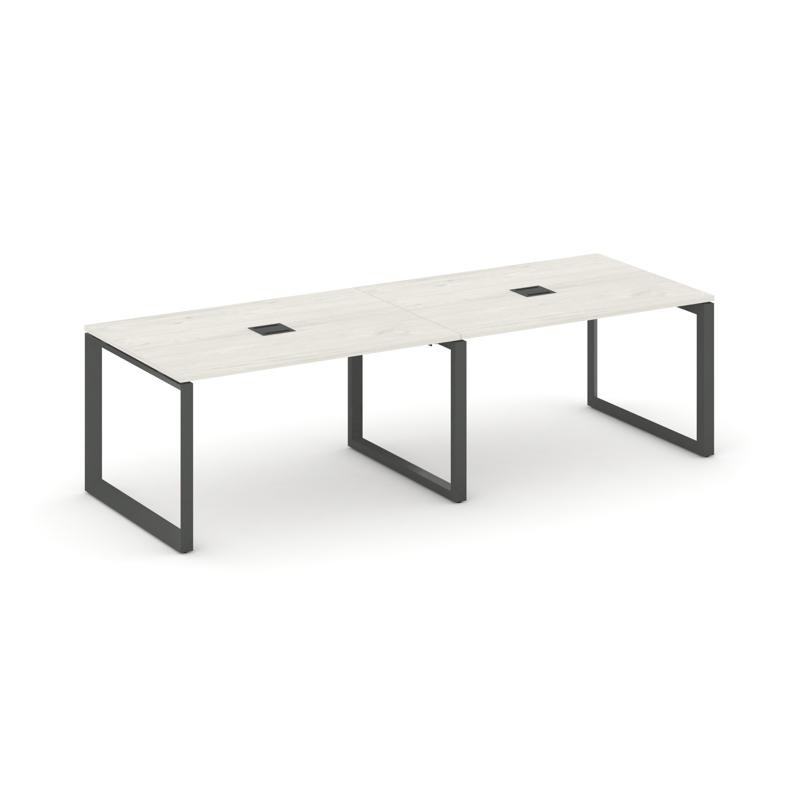Style Project Стол переговорный SN-59O.SPRG-014 Дуб Наварра/Металл Антрацит 3160*980*750
