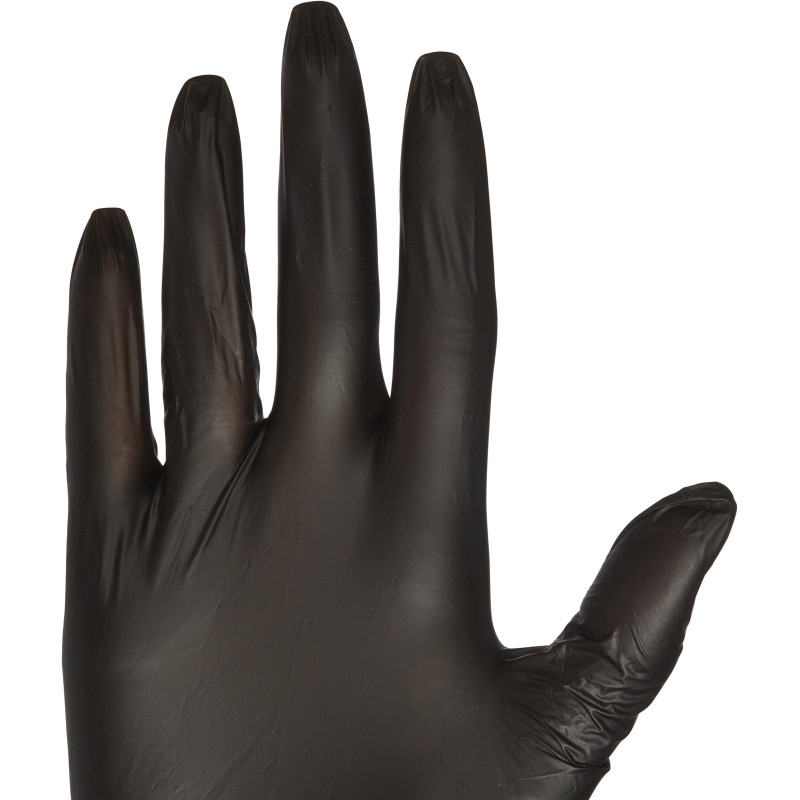 Перчатки однораз. виниловые, н/о, черн. AVIORA (S)  50п/уп 5,5гр 402-734 ПС