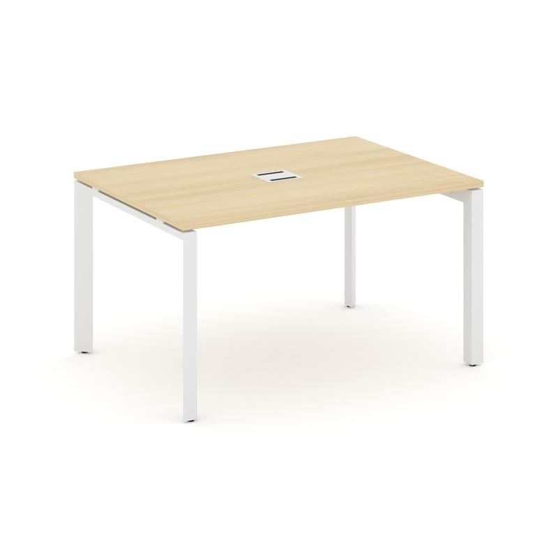 Style Project Стол переговорный SN-59P.SPRG-004 Акация Лорка/Металл Белый 1580*980*750