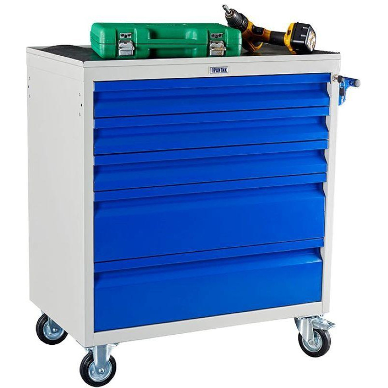 Тележка 0MX_ПРАКТИК инструм. WDS-5 (5 ящиков) 820х450х870