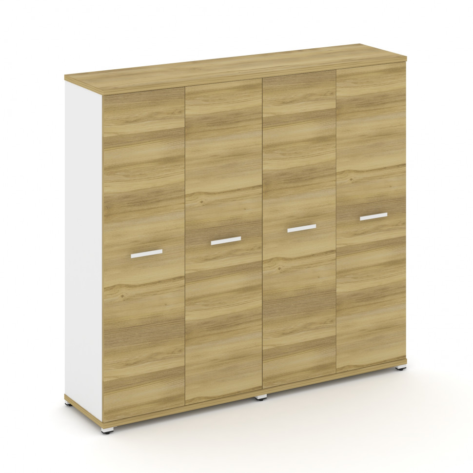 Concept Шкаф 2 широкие секции, 4 ниши CN.STS-426 W Дуб Винченцо/Белый Бриллиант/Металл Белый 1668*42 Concept Шкаф 2 широкие секции, 4 ниши CN.STS-426 W Дуб Винченцо/Белый Бриллиант/Металл Белый 1668*42