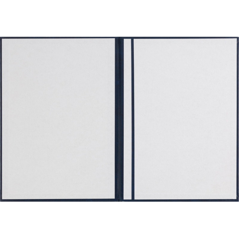 Папка адресная бумвинил А4 (объемная) С Юбилеем с виньеткой синяя