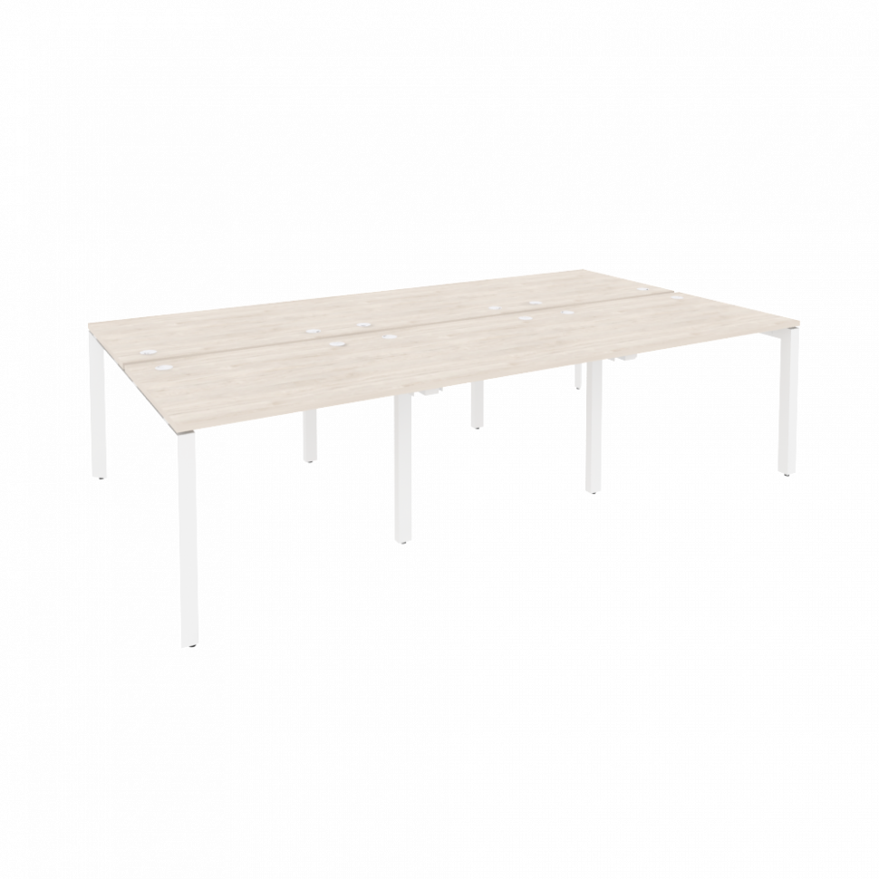 Onix Рабочая станция на П-образном м/к O.MP-D.RS-6.1.8 Денвер Светлый/Металл Белый 2940*1635*750 Onix Рабочая станция на П-образном м/к O.MP-D.RS-6.1.8 Денвер Светлый/Металл Белый 2940*1635*750