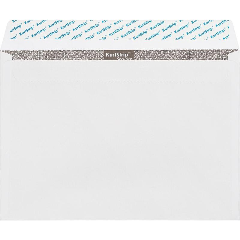 Конверт белый С4 стрип security 229х324 90г КОМУС 50 шт/уп