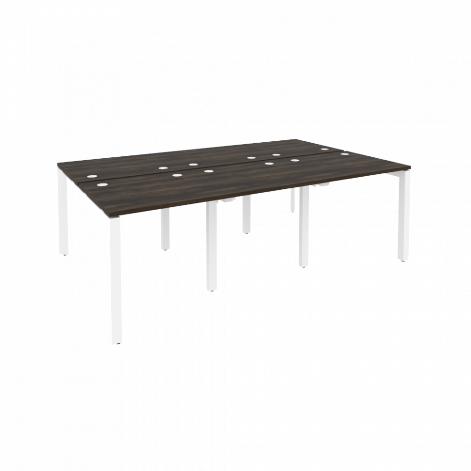 Onix Рабочая станция на П-образном м/к O.MP-D.RS-6.0.7 Дуб Мали/Металл Белый 2340*1475*750