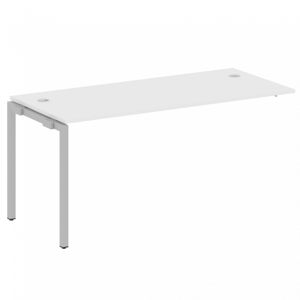 Metal System Quattro Проходной элемент рабочей станции на П-образном м/к 40БП.ПРС-СП-1.4 Белый/Метал Metal System Quattro Проходной элемент рабочей станции на П-образном м/к 40БП.ПРС-СП-1.4 Белый/Метал