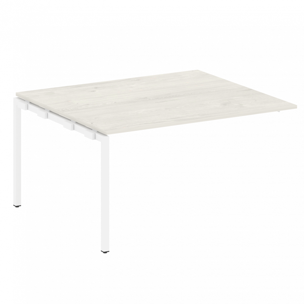 Metal System Quattro Проходной элемент перег. стола на П-образном м/к 40БП.ППРГ-3 Дуб Наварра/Металл