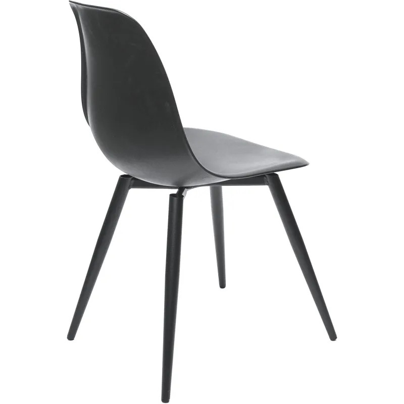 Стул Комус EAMES PLAST HN BLACK (BOX-4) (KM) RU K02 черный/черный