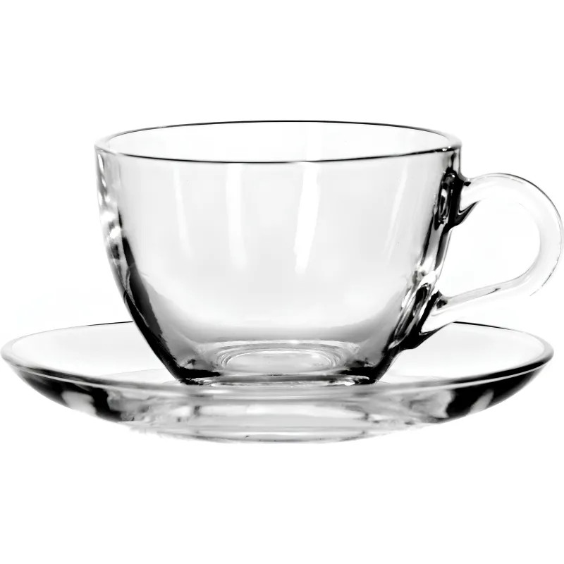 Чайная пара чашка с блюдцем БЕЙЗИК 238 мл 6шт/уп