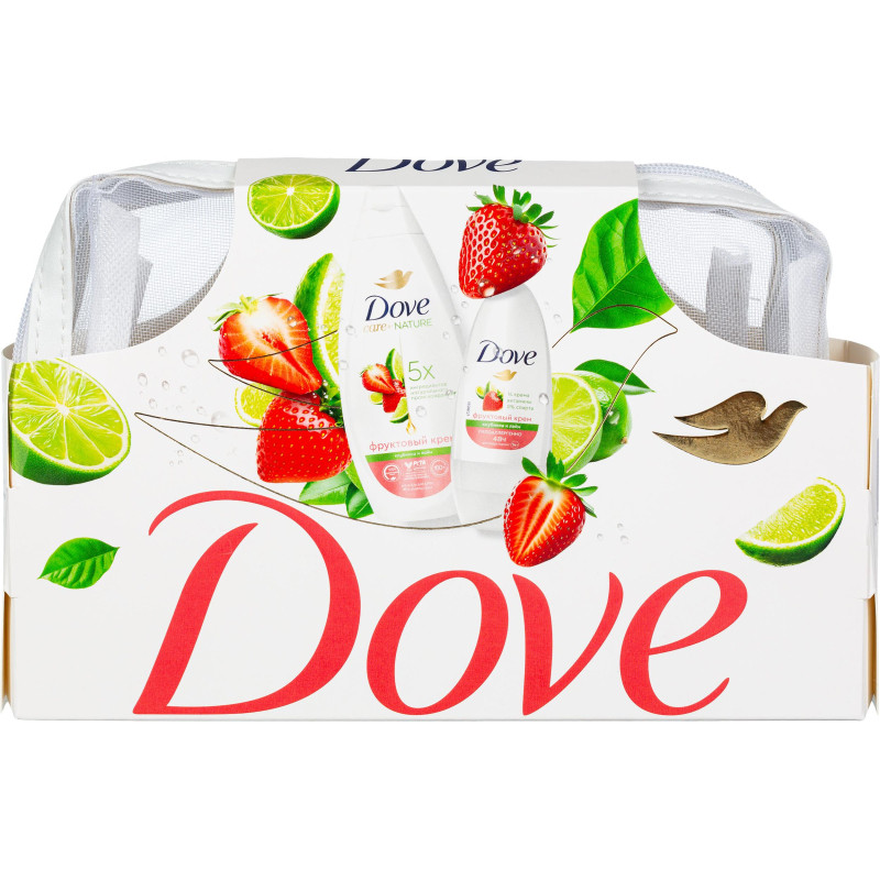Подарочный набор Dove Клубничный крем,250+50мл жен