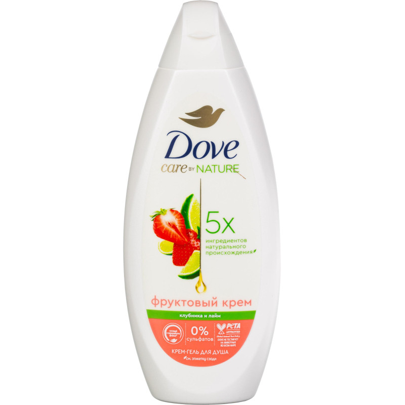 Подарочный набор Dove Клубничный крем,250+50мл жен