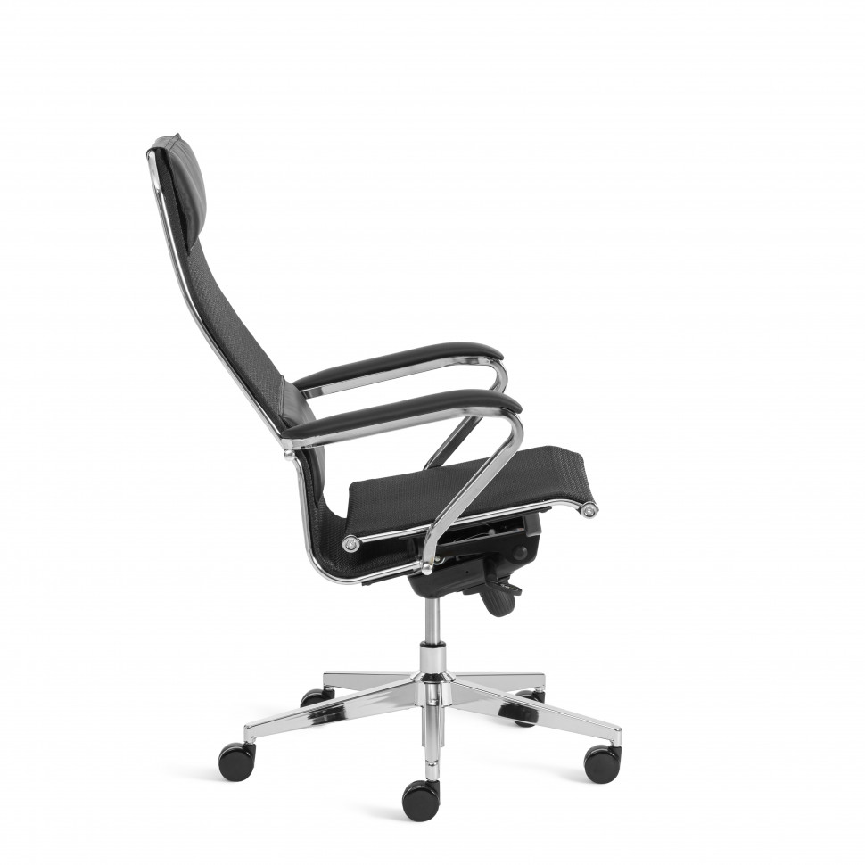 Кресло Nordic/Нордик сетка/кож.зам, черный