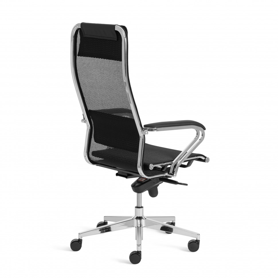 Кресло Nordic/Нордик сетка/кож.зам, черный