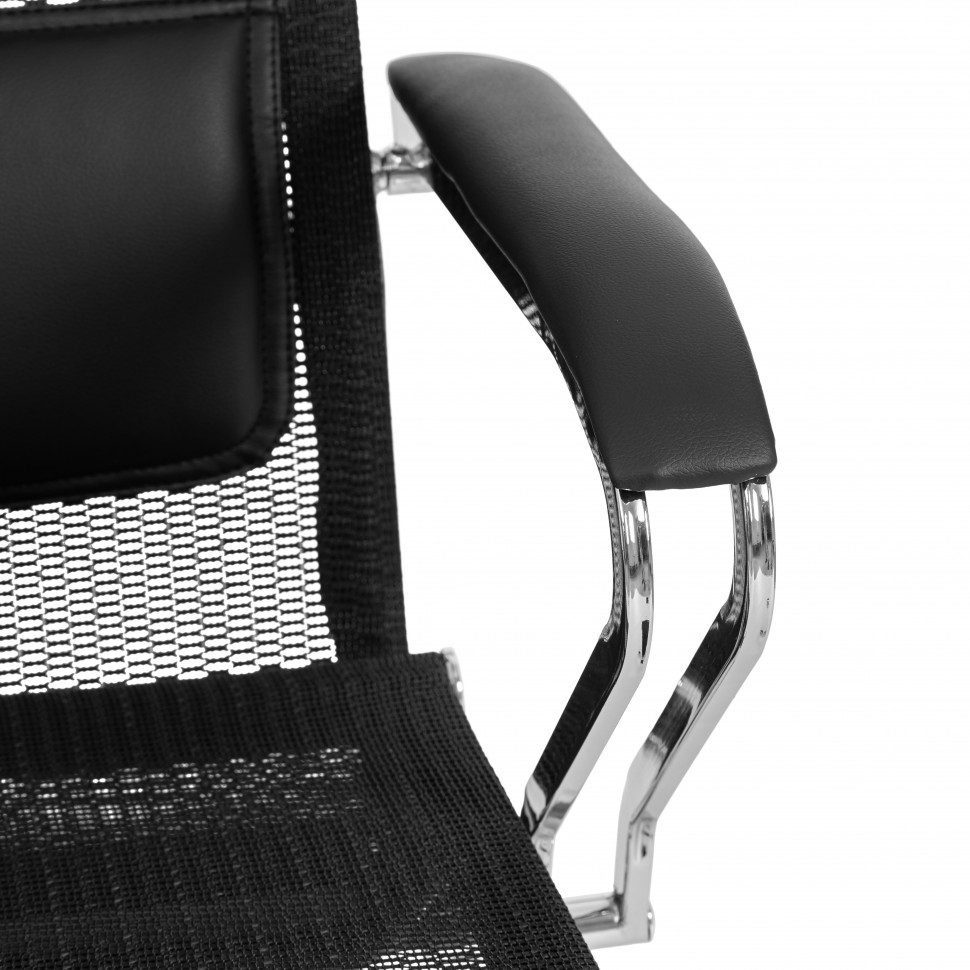 Кресло Nordic/Нордик сетка/кож.зам, черный