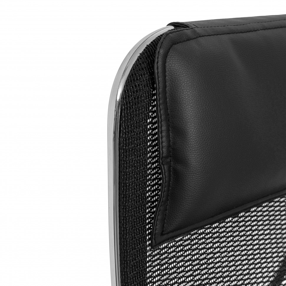 Кресло Nordic/Нордик сетка/кож.зам, черный