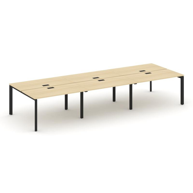 Style Project Рабочая станция двухсторонняя SN-59P.DRS-072 Акация Лорка/Металл Черный/Черный Заглушк