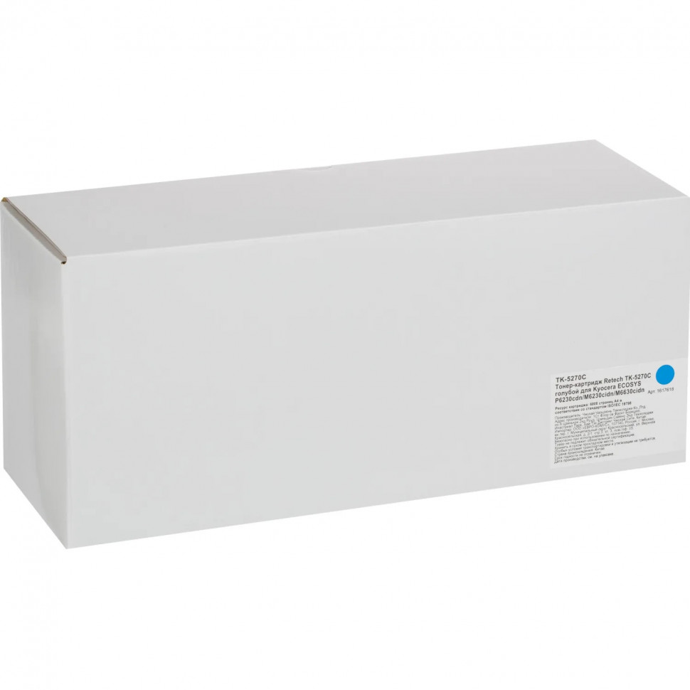 Тонер-картридж Retech TK-5270C гол. для Kyocera P6230/6630