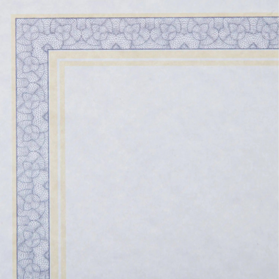 Сертификат-бумага А4 Attache 50 шт/уп двойная рамка сине-оранжевая ID8