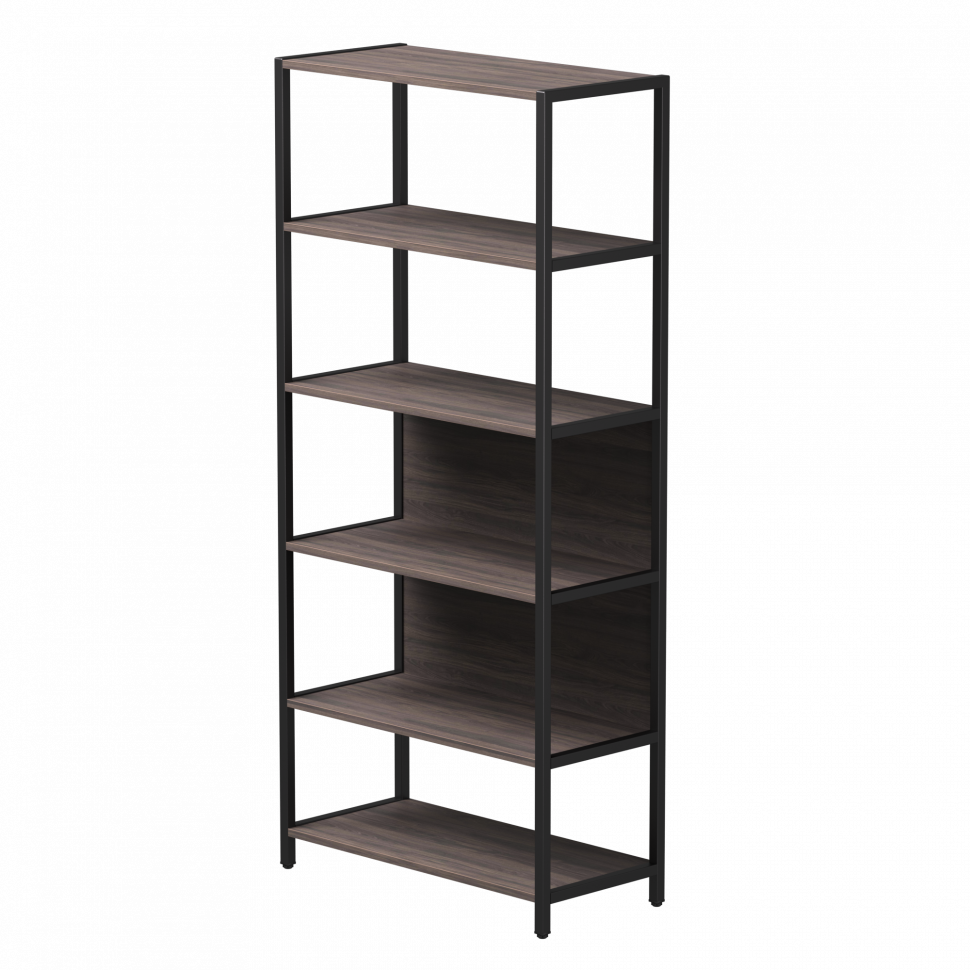 Стеллаж металлический высокий Everprof EVO (ЭВО) 830х385x1840 Дуб Пасадена/Черный