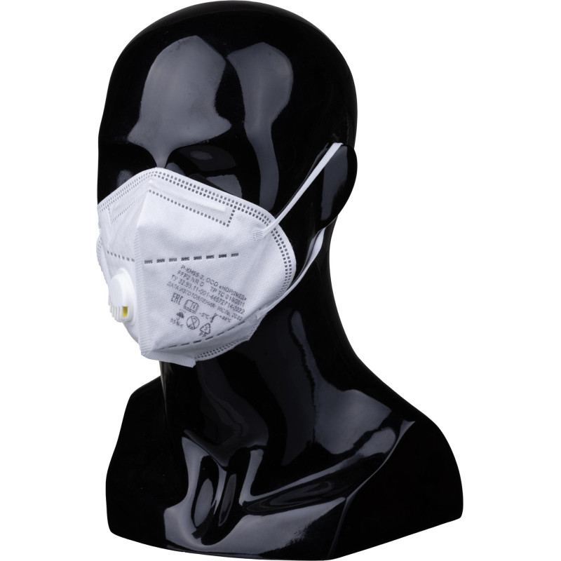 Респиратор (полумаска) с кл FFP2 12ПДК, Р-КН95-2-01, 10шт/уп