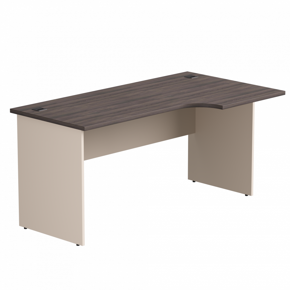 Стол эргономичный правый Everprof EVO (ЭВО) опоры ЛДСП 1580х670(870)x755 мм Дуб Пасадена/Кашемир