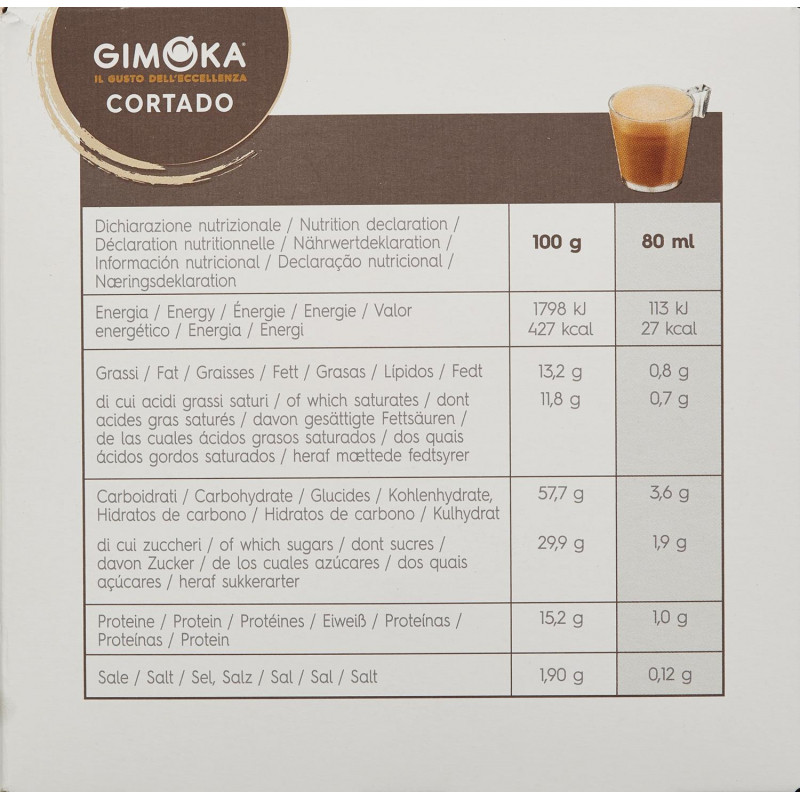 Кофе в капсулах Gimoka Dolce Gusto Cortado (DG), 16кап/уп