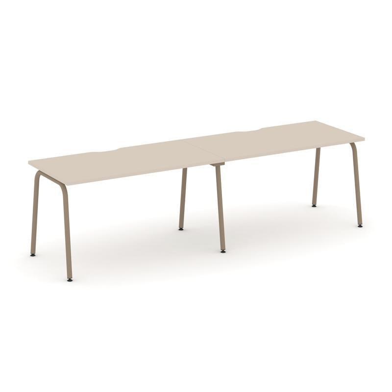 Estetica Рабочая станция 2 места ES.RS-2.3-VK Капучино/Металл Латте 2760*730*750 Estetica Рабочая станция 2 места ES.RS-2.3-VK Капучино/Металл Латте 2760*730*750