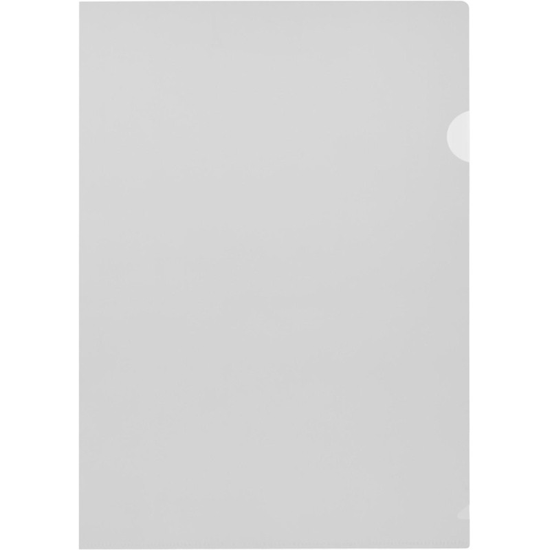 Папка уголок Attache Economy 100мкм OfficeSET прозрачный, 100шт/уп