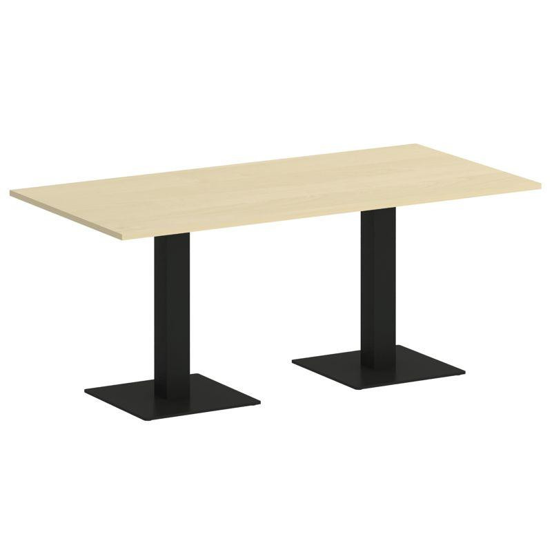 Riva Стол прямоугольный А.СПРГ-4 Клен/Металл Черный 1800*900*750