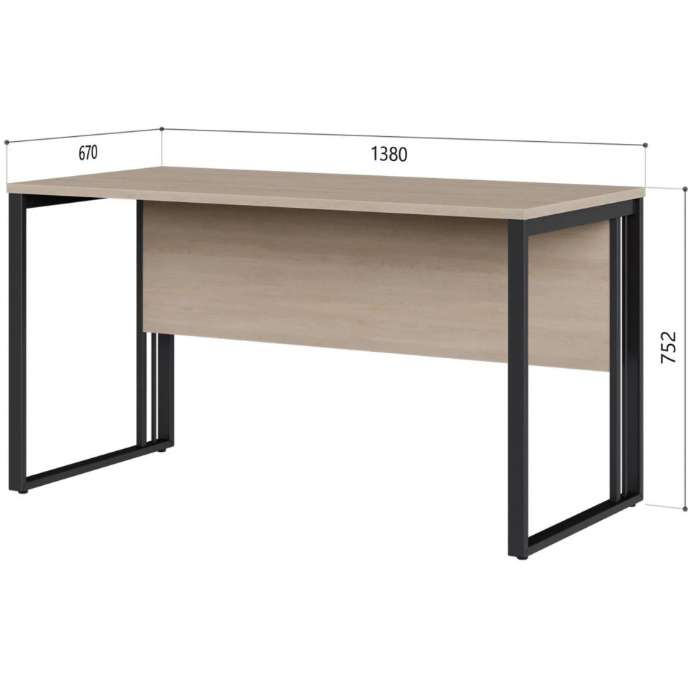 Стол К-Loft 241S002 Ш1380 дуб скандин