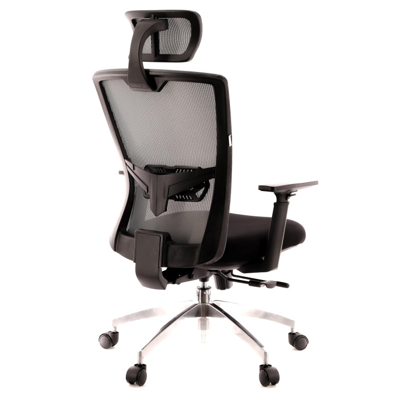 Кресло 0MX_EV_Everprof Polo S сетка/ткань черный/серый, алюминий