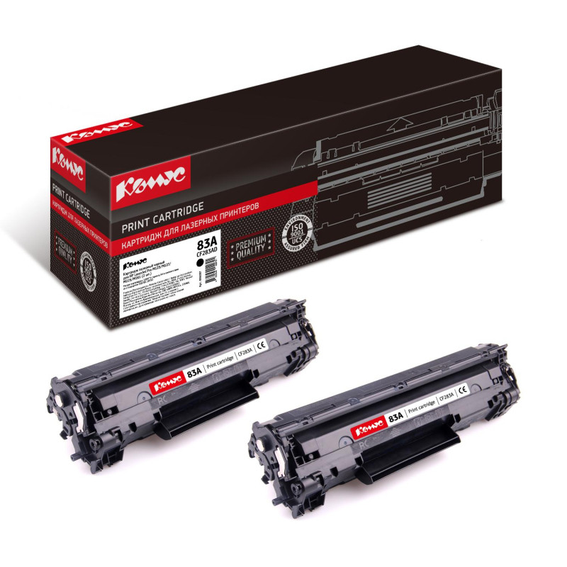 Картридж лазерный Комус 83A CF283AD чер. для HP LJ Pro M201 (2шт/уп) Картридж лазерный Комус 83A CF283AD чер. для HP LJ Pro M201 (2шт/уп)