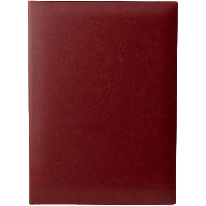 Папка адресная НЕБРАСКА, бордо, выклейка бархат, А4 (188343)