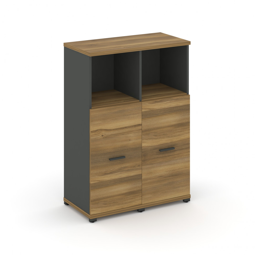 Concept Шкаф 2 узкие секции, 3 ниши CN.STU-323 A Сандал Янтарный/Антрацит/Металл Антрацит 836*420*11