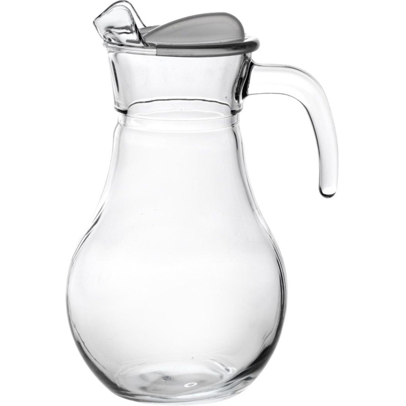 Кувшин БИСТРО 1000 мл с прозр. пластиковой крышкой (43944B) 6 шт/уп