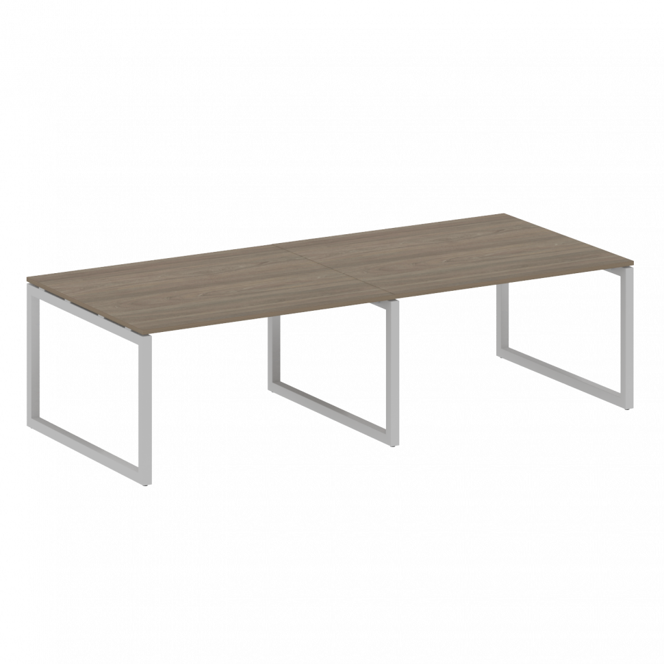 Metal System Quattro Переговорный стол (2 столешницы) на О-образном м/к 50БО.ПРГ-2.3 Вяз Благородный