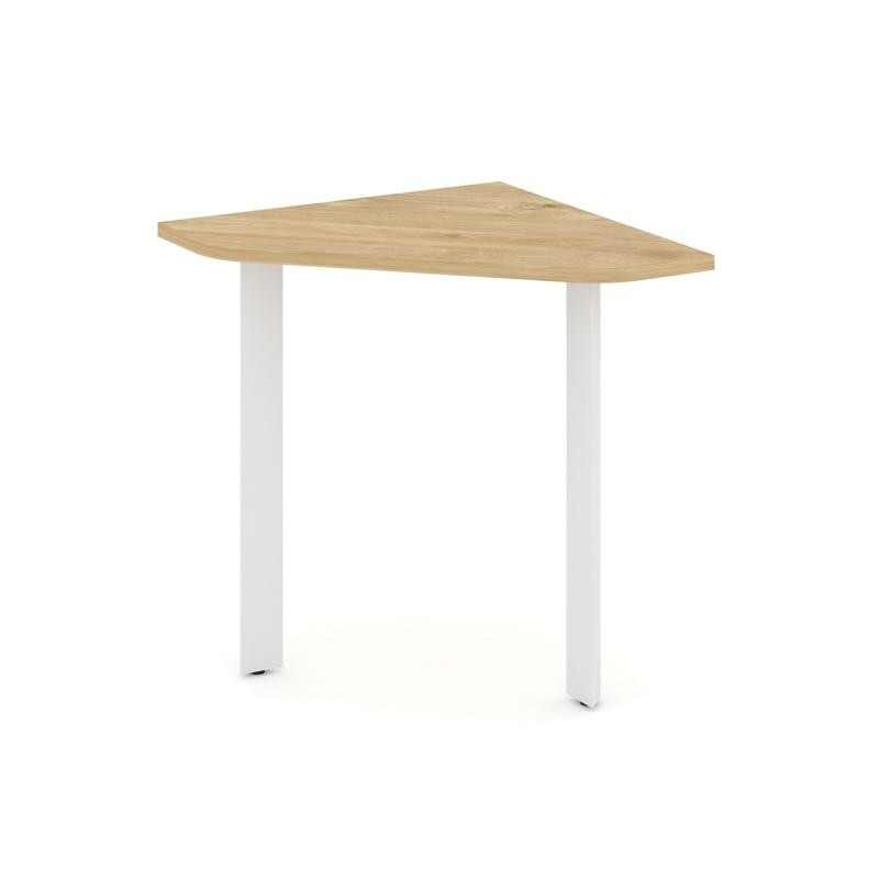 Style Project Угловой элемент стола SN-59.USP-001 Тиквуд Светлый/Металл Белый 600*600*750