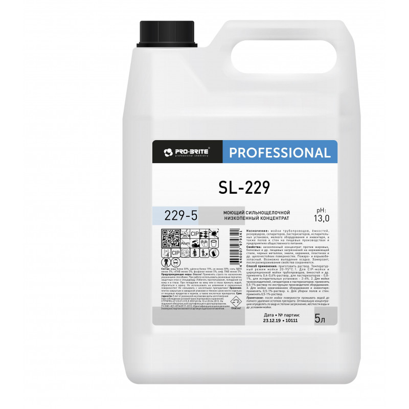 Профхим д/пищ.произв щел CIP-моющ конц. д/поверх Pro-Brite/SL-229, 5л