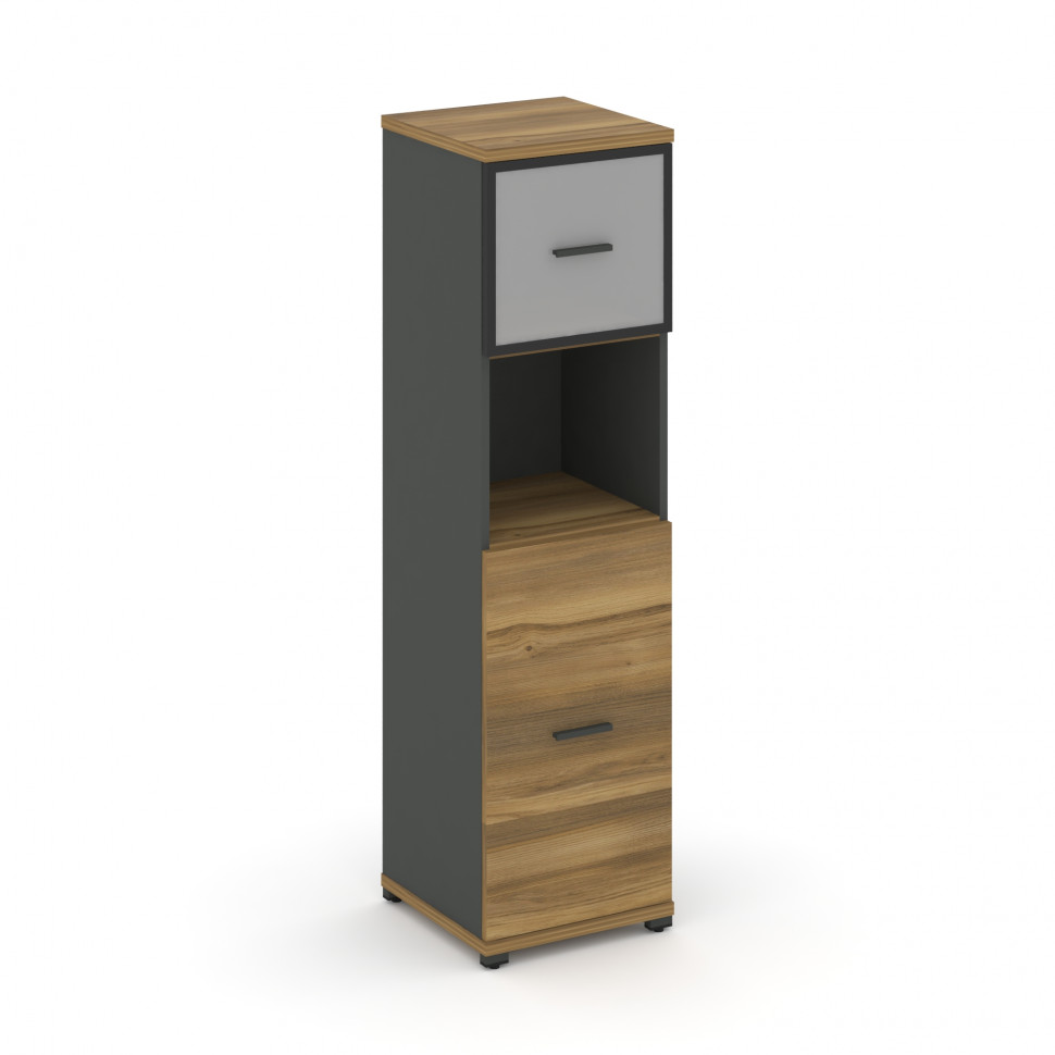 Concept Шкаф 1 узкая секция, 4 ниши CN.STU-415 RMB A Сандал Янтарный/Антрацит/Металл Антрацит/Сатин Concept Шкаф 1 узкая секция, 4 ниши CN.STU-415 RMB A Сандал Янтарный/Антрацит/Металл Антрацит/Сатин