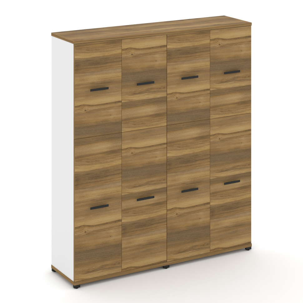 Concept Шкаф 2 широкие секции, 5 ниш CN.STS-525 B Сандал Янтарный/Белый Бриллиант/Металл Черный 1668