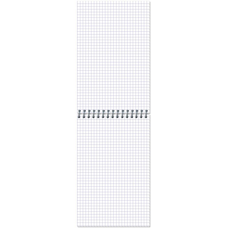 Блокнот МИКРОВЕЛЬВЕТ- А5 50л. спираль, синий, клетка 40шт