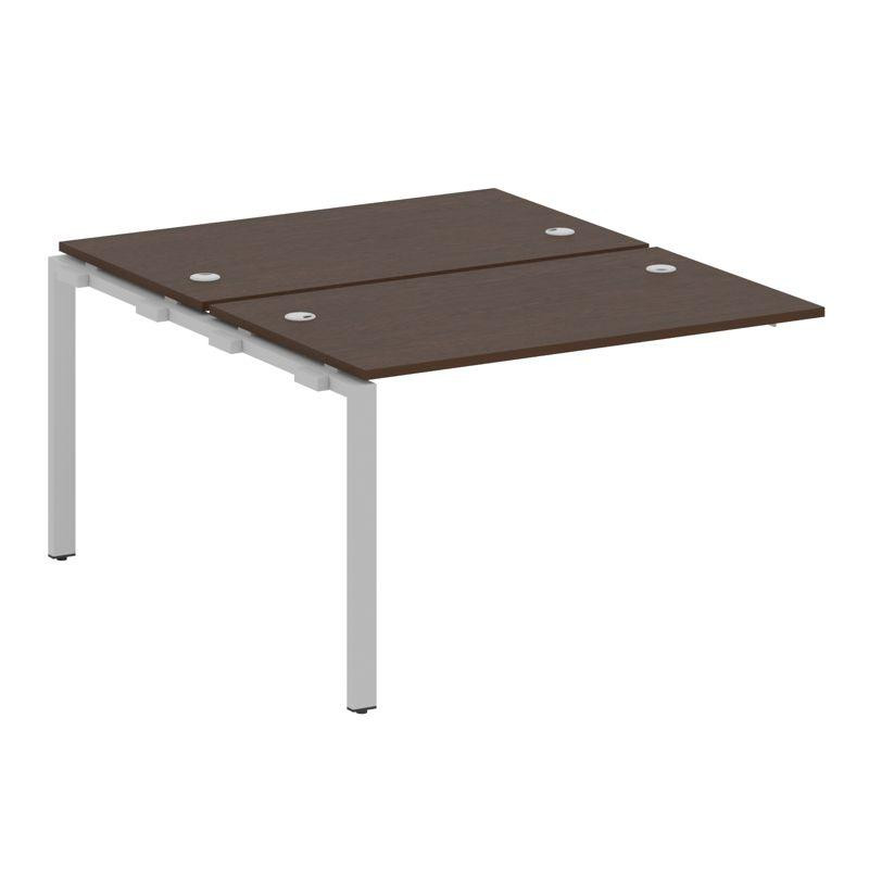 Metal System Проходной элемент рабочей станции на П-образном м/к БП.ПРС-СП-2.2 Венге Цаво/Металл Сер