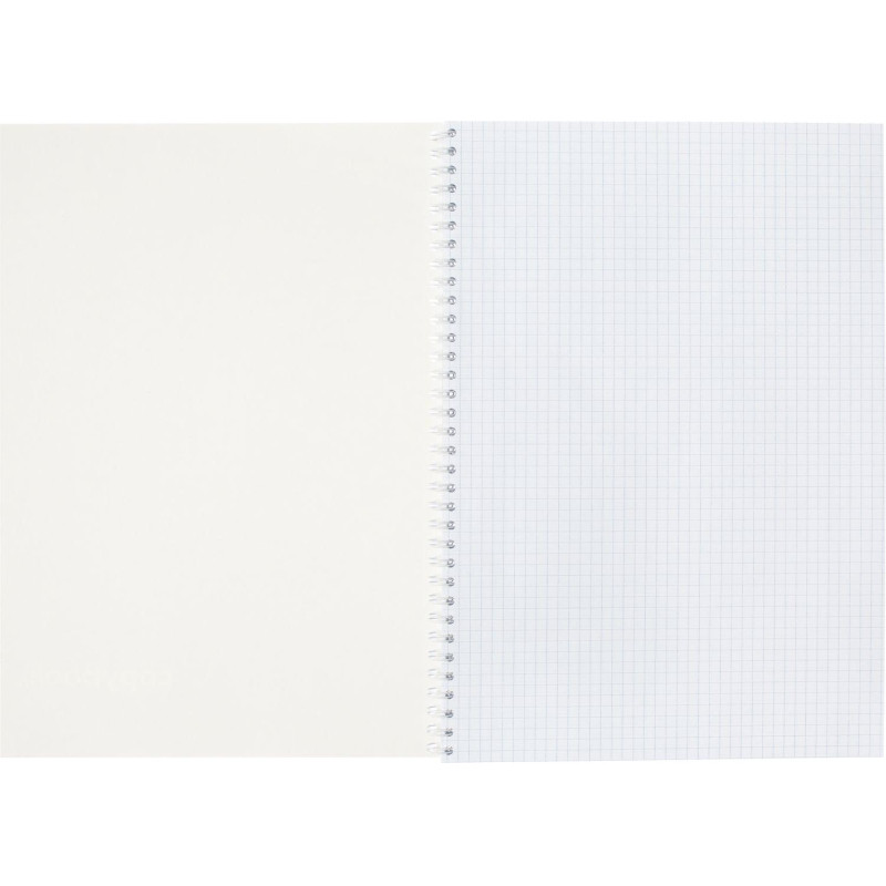 Бизнес-тетрадь А4 96л Attache Акварель фиолетовый, клетка, гребень, картон