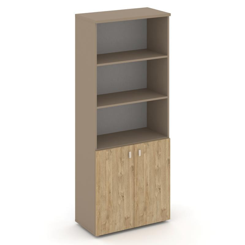 Estetica Шкаф высокий широкий ES.ST-1.1 Латте/Тиквуд Светлый 800*420*1977