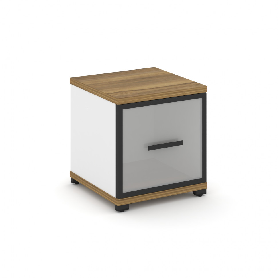 Concept Шкаф 1 узкая секция, 1 ниша CN.STU-113 RMB B Сандал Янтарный/Белый Бриллиант/Металл Черный/С