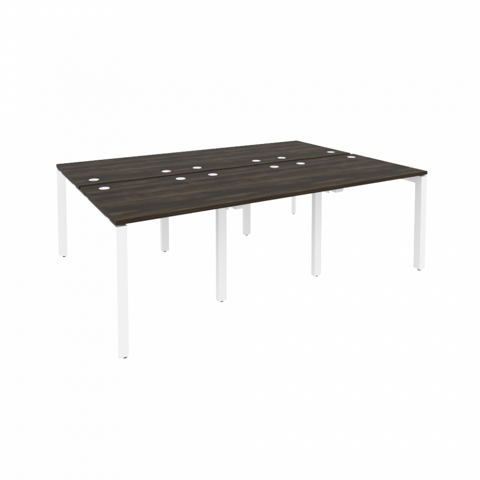 Onix Рабочая станция на П-образном м/к O.MP-D.RS-6.0.8 Дуб Мали/Металл Белый 2340*1635*750