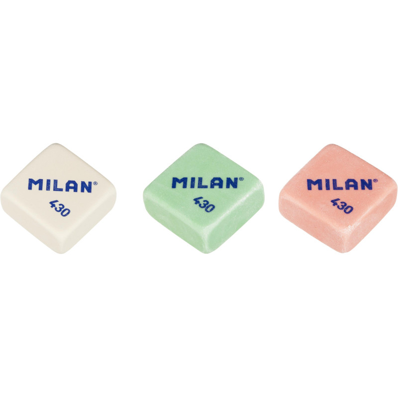 Ластик каучуковый Milan 430, цв. в ассорт