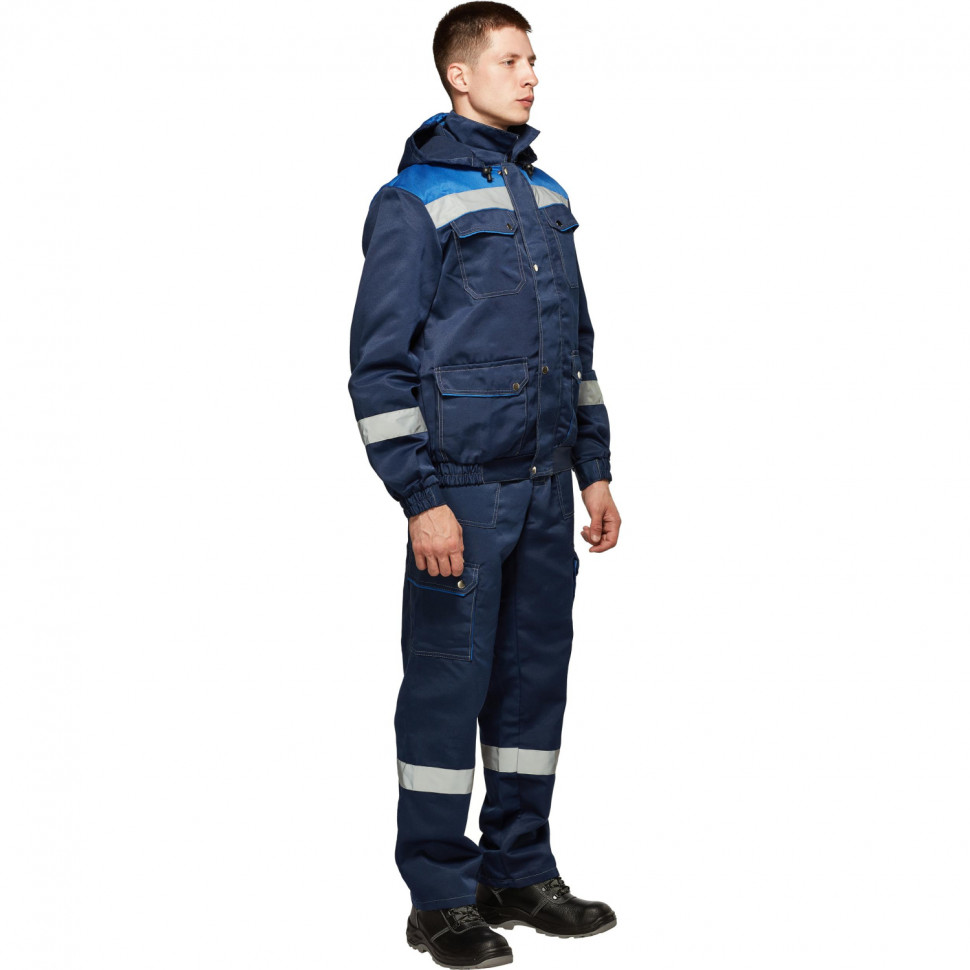 Костюм рабочий летний муж.Антей СОП син/вас (КПК) 48-50 (96-100)/170-176