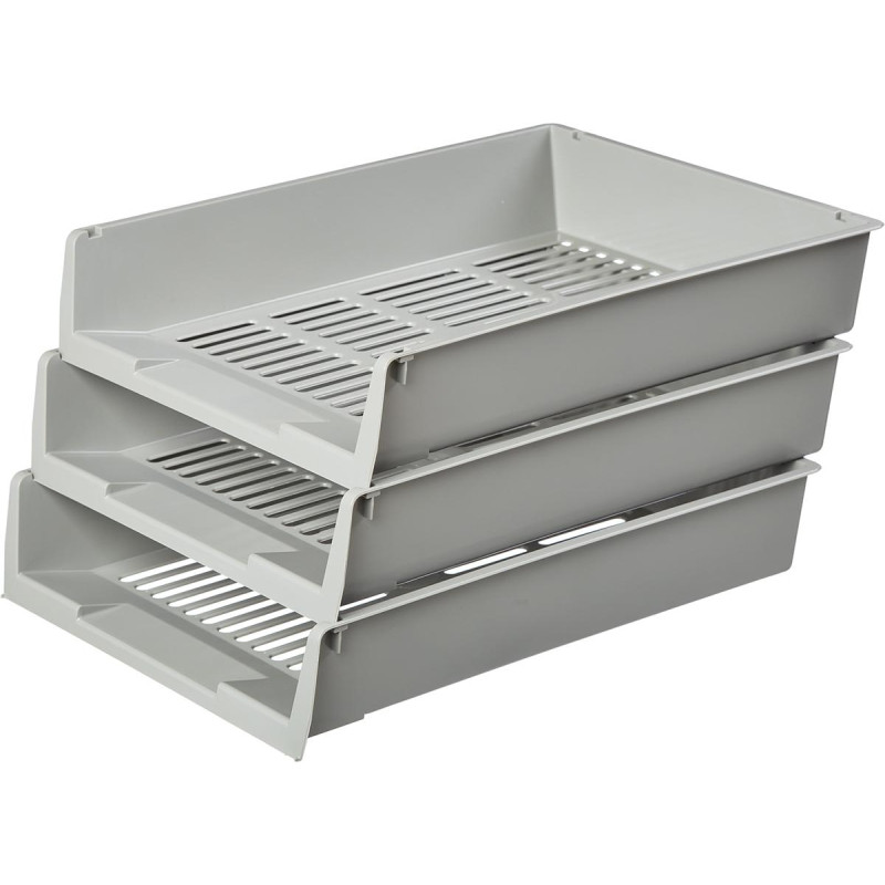 Лоток горизонтальный Attache решетчатый серый ЛТ293АЕ