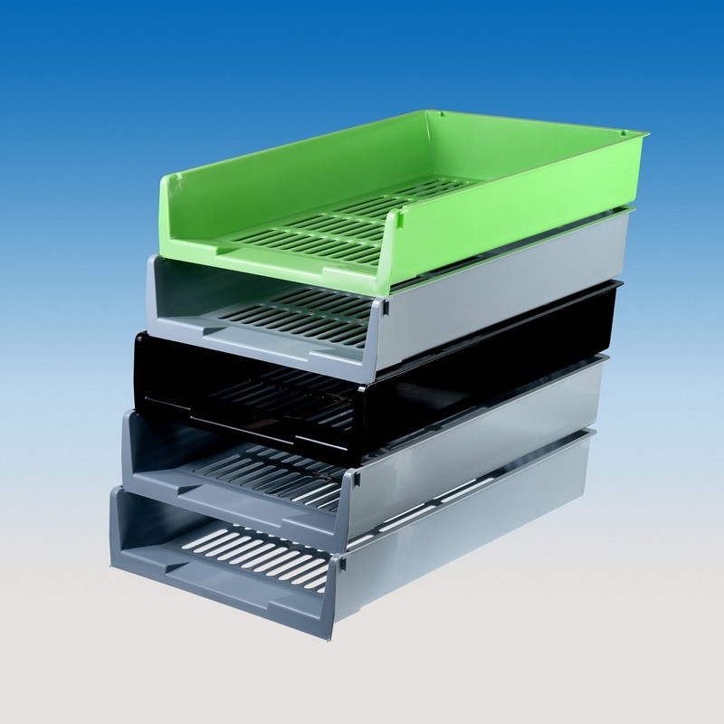 Лоток горизонтальный Attache решетчатый серый ЛТ293АЕ